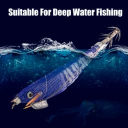 LEYDUN 5pcs Egi Squid Fishing Lures Luminous Horizontal Shrimp LEYDUN Octopus Squid Hook Shrimp Saltwater Baits Fishing Swimbait