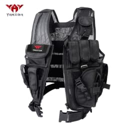 YAKEDA High Strength Wear-Resistant Tear-Resistant Mesh Breathable Hunting Vest Double-Layer Tear-Resistant Fabric