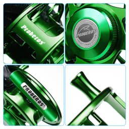 PROBEROS 3+1BB Fly Fishing Wheel 3/4-5/6-7/8 WT Fly Fishing Reel Aluminum Fly Reel CNC Machine Cut Large Arbor Die Casting