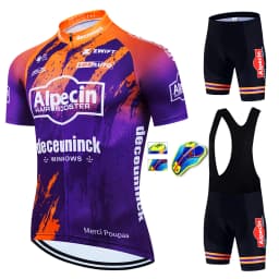 ALPECIN Team Jersey Cycling Men's Cycling Set Man Bicycle for Men Clothing Road Bike Accessories Short Mtb Man Cycle Wear Summer