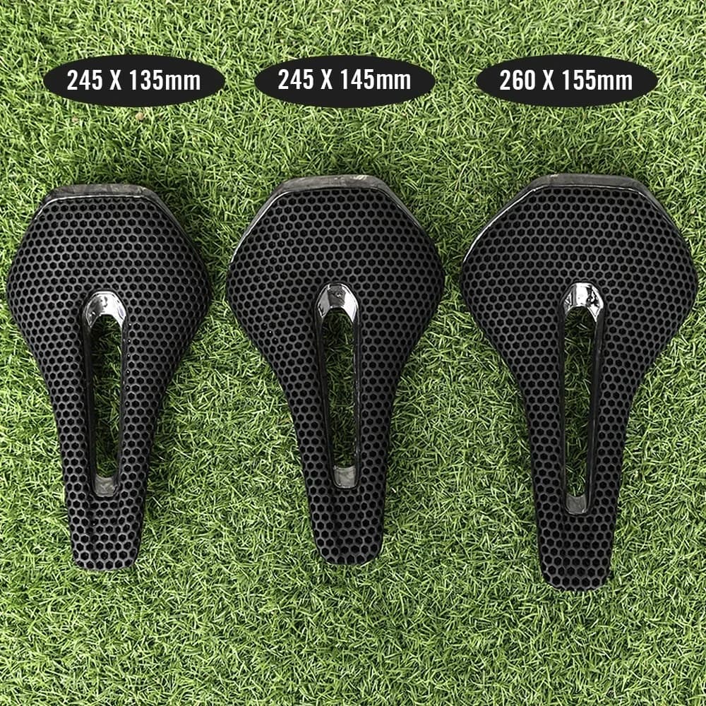 RYET 3D Printed Full Carbon Bicycle Saddle 245mm *135/145/155mm Bike Saddle for MTB Gravel Road Bike Seat bicycle parts