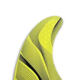 AQUBONA High-Performance Surfboard Fins Made of Premium Honeycomb Glass Fiber M/L Sizes - Compatible with Dual Tab & Single Tab