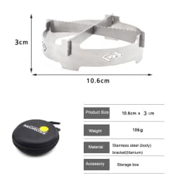 For KOVEA Snowline ALPINE MASTER Stove Ultra-lightweight Pure Titanium Windshield Bracket Outdoor Camping Stove Accessories