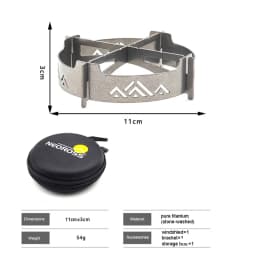 For KOVEA Snowline ALPINE MASTER Stove Ultra-lightweight Pure Titanium Windshield Bracket Outdoor Camping Stove Accessories