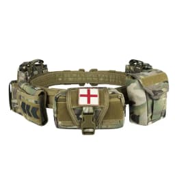 YAKEDA Tactical Belt Multi Pocket Adjustable Detachable Gear for Outdoor Tactical Missions, Police Military Equipment, Hunting