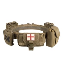 YAKEDA Tactical Belt Multi Pocket Adjustable Detachable Gear for Outdoor Tactical Missions, Police Military Equipment, Hunting