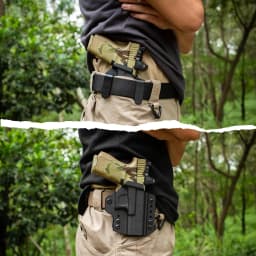 IWB,OWB,Holster For Colt 1911,Fits 1911 5'' No Rail，Hybrid Kydex&Nylon Gun Holster