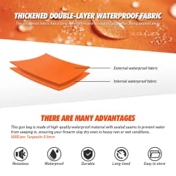 Waterproof Hunting Gun Bag Rifle Case Shotgun Bag Tactical Dry Gun Bag Roll-Top Closure Lightweight & Floating Bag Cover
