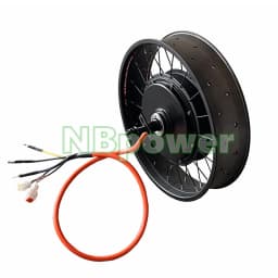 Newest NBpower QS205 72V 5000W 50H V3 170/190mm Dropout Electric Fat Bike 20/24/26x4.0 Snow Bike Rear Hub Motor Wheel