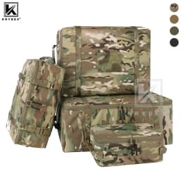 KRYDEX 4pcs Tactical Travel Packing Organizer Packing Cubes 70D Nylon Waterproof Luggage Bags Outdoor Modular Pouch Set