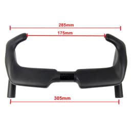 BIKEDOC HB25 305mm Carbon Fiber Track Cycling Handle Road Bicycle Handlebar TT Sprint Bike Handlebar UD Matte 31.8MM
