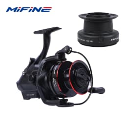 MIFINE BUNSEN Spinning Fishing Reel with Fish Bite Alarm Indication Back Front Daul Drag 10KG 6+1BB 4.7:1 6000 7000 Carp Fishing