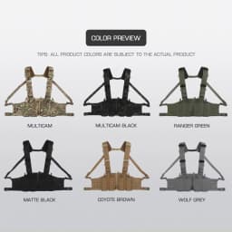 Tactical Vest Chest Rigs Lightweight Camouflage MOLLE Militar Hunting Airsoft Assault SF Vest Mag Pouch H-Style Strap