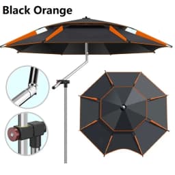 Upgraded Fishing Umbrella Mechanical Adjustment Angle Outdoor Large Parasol Beach Umbrella Stainless Steel Sunshade Umbrella