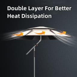 Upgraded Fishing Umbrella Mechanical Adjustment Angle Outdoor Large Parasol Beach Umbrella Stainless Steel Sunshade Umbrella
