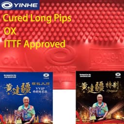 YINHE Cured Long Pips Table Tennis Rubber OX Huang Jianjiang VVIP Medium Pips Ping Pong Rubber ITTF Approved for Competition