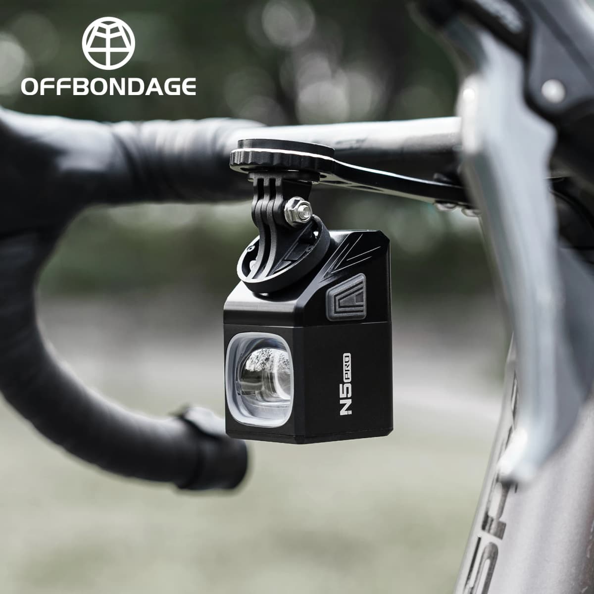 OFFBONDAGE 1000LM Bike Light Front Lamp TypeC Rechargeable LED 5000mAh Bicycle Light Waterproof Headlight Bike Accessories