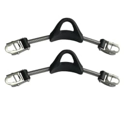 2PCS Scuba Diving Fin Straps for standard Fins Quick Release Buckles Tools Stainless Steel Fin Spring Heel Strap for Diving Fins