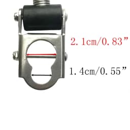 2PCS Scuba Diving Fin Straps for standard Fins Quick Release Buckles Tools Stainless Steel Fin Spring Heel Strap for Diving Fins