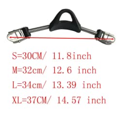 2PCS Scuba Diving Fin Straps for standard Fins Quick Release Buckles Tools Stainless Steel Fin Spring Heel Strap for Diving Fins
