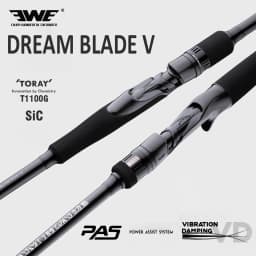 EWE 2025 New DREAM BLADE Ⅴ 2 Section Spinning Casting Rod 114-151g FUJI TZ/SIC Ring RF Lightweight Carbon Fiber Fishing Rod