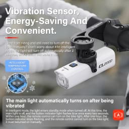 TOWILD CL2000 Bicycle Light With Cut-off Line Beam 2000LM Rechargeable 5000mAh Led Bike Front Lights IPX6 MTB Cycling Headlights
