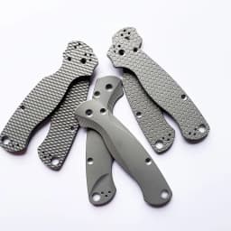 1 Pair Titanium Alloy Knife Handle Scales for Spyderco C81 Para 2 Folding Knives