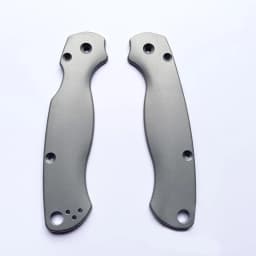 1 Pair Titanium Alloy Knife Handle Scales for Spyderco C81 Para 2 Folding Knives