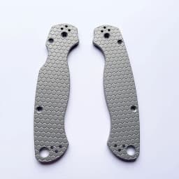 1 Pair Titanium Alloy Knife Handle Scales for Spyderco C81 Para 2 Folding Knives