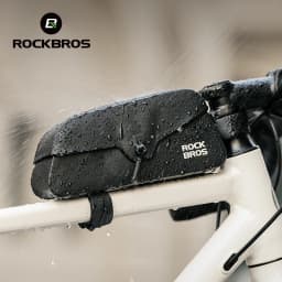 ROCKBROS Bicycle Top Tube Bag Magnetic Suction Cycling Bag Waterproof Portable Front Frame Pack Large Capacity For MTB Road Bike