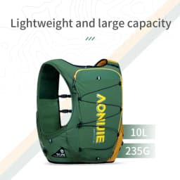 AONIJIE 10L Trail Running Backpack Hydration Vest Pack Men Women Lightweight Professional Off-Road Race Hiking Rucksack C9116