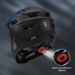 Horntour Detachable Full Face Bicycle Helmet for Adults Chin Guard Bike Helmet Shield Road MTB Safety Cycling Equipments