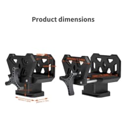 New Hunting Rifle Saddle Mount Clamp Adapter Rest Saddle Tripod Stick Head Clamp With 3/8" Arca Type Thread