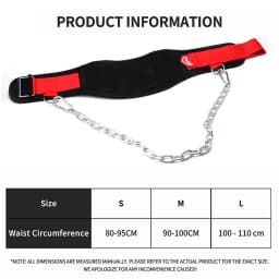 EVA Weighted Belt for Pull-Ups Workout Adjustable Gym Belt for Men Women Strength Training Fitness Belt for Squats Weightlifting