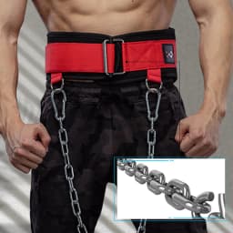 EVA Weighted Belt for Pull-Ups Workout Adjustable Gym Belt for Men Women Strength Training Fitness Belt for Squats Weightlifting