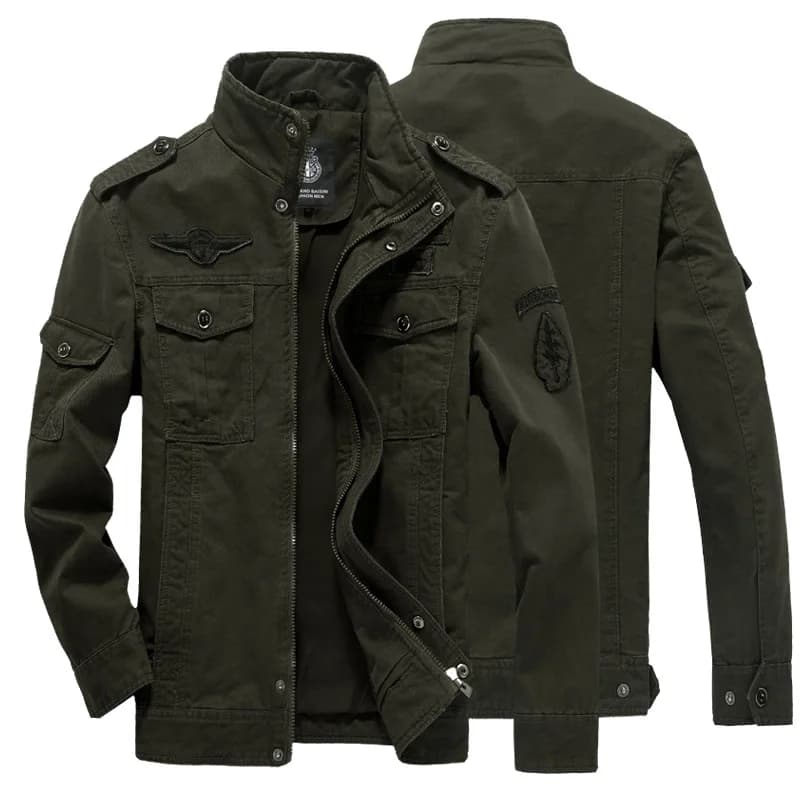 Lynjacye Size M-6XL Mens Field Jacket Army Military Style Jacket Windbreaker Bomber Coat Military Men's Tactics Motor Jackets