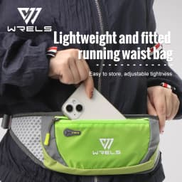 WRELS Professional Running Waist Bag Sports Belt Waterproof Sports Bags for Hiking Walking Lightweight Running Belt Waist Pack