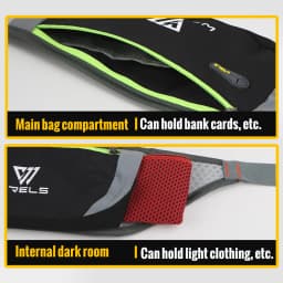 WRELS Professional Running Waist Bag Sports Belt Waterproof Sports Bags for Hiking Walking Lightweight Running Belt Waist Pack