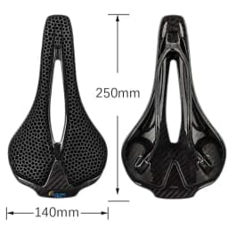 Elitaone 3D Printed Carbon Saddle 245x145mm Ultralight 160g Cycling Seat Triathlon Road MTB Mountain Gravel Bike Accessories