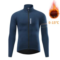 WOSAWE Cycling Jacket Winter Thermal Fleece Coat Men Women Warm Bike Jacket Mtb Cycling Jersey Windproof Bicycle Clothing 0-15℃