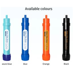 Filterwell Personal Mini Water Purifier Filter Straw Portable Survival Gear for Backpack Outdoor Hiking Camping Travel Drinking