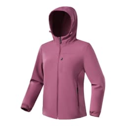 JNLN Waterproof Fleece Jacket Women Windproof Thermal Soft Shell Coat Outdoor Hiking Camping Climbing Trekking Windbreaker