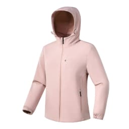 JNLN Waterproof Fleece Jacket Women Windproof Thermal Soft Shell Coat Outdoor Hiking Camping Climbing Trekking Windbreaker