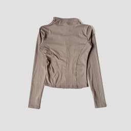 Women Slim Yoga Clothes Quick Dry Zipper Cardigan Stand Up Collar Jacket Outdoor Long Sleeved Running Fitness Sports Top