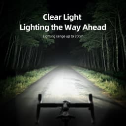 CYCLAMI Bicycle Front Light 8 LED Rechargeable High Brightness Waterproof Bike Headlamp MTB Cycling Lantern Bike Accessories