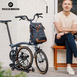 ROCKBROS Backpack Folding Bicycle Bag 11.5L Capacity Portable Bag Handbag with YKK zipper for Brompton Folding Bicycle Backpack