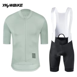 YKYWBIKE Summer Men's Cycling Set Cycling Jersey Bib Shorts Kits Road Bike Clothes Bicycle Clothing Riding Maillot