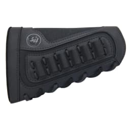 Right Hand Leather Buttstock Canvas Ammo Cartridge Holder Cheek Rest Pad Gun Stock Cover For .308 .45-70 .30-06 .30-30 .22LR