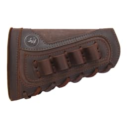 Right Hand Leather Buttstock Canvas Ammo Cartridge Holder Cheek Rest Pad Gun Stock Cover For .308 .45-70 .30-06 .30-30 .22LR