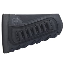 Right Hand Leather Buttstock Canvas Ammo Cartridge Holder Cheek Rest Pad Gun Stock Cover For .308 .45-70 .30-06 .30-30 .22LR
